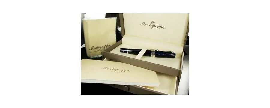 obrazek 4 Dyskretne Pióro Kulkowe Blue Celluloid Miya Montegrappa