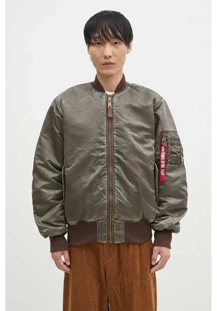 obrazek 1 Alpha Industries kurtka bomber MA-1 Vintage męski kolor zielony przejściowa oversize 148127