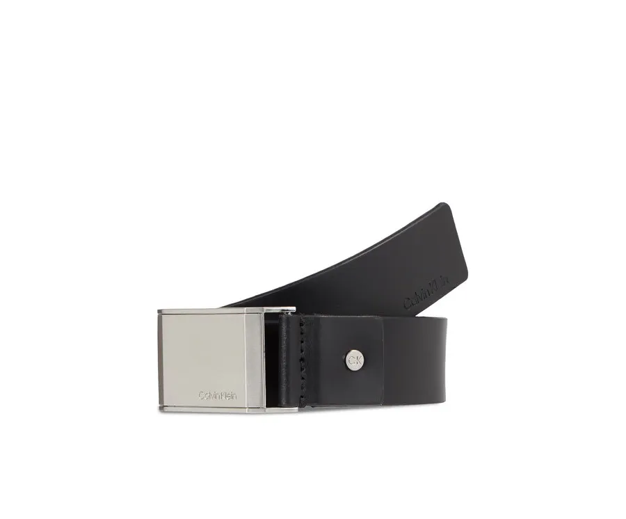 obrazek 1 Calvin Klein Pasek Męski Adj Beveled Plaque K50K510950 Czarny