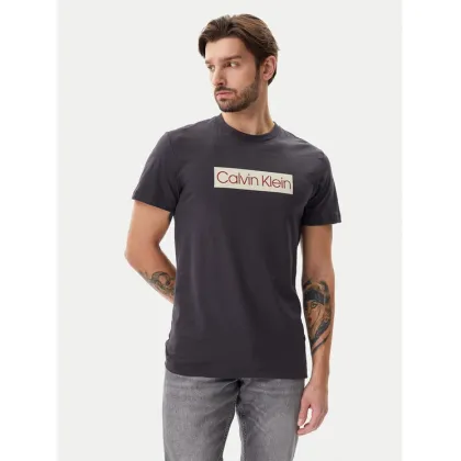 Zdjęcie Calvin Klein Jeans T-Shirt J30J327472 Szary Regular Fit