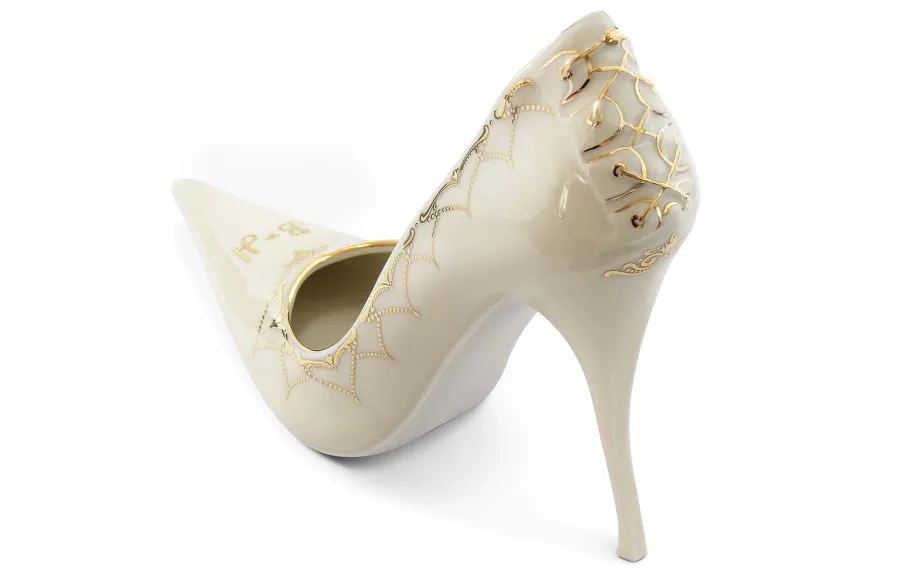 obrazek 2 Stylowy but damski z porcelany z kolekcji Ivory wedding sonata – Leander