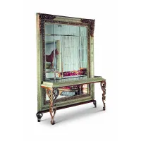 Picture Italian antique console with mirror
