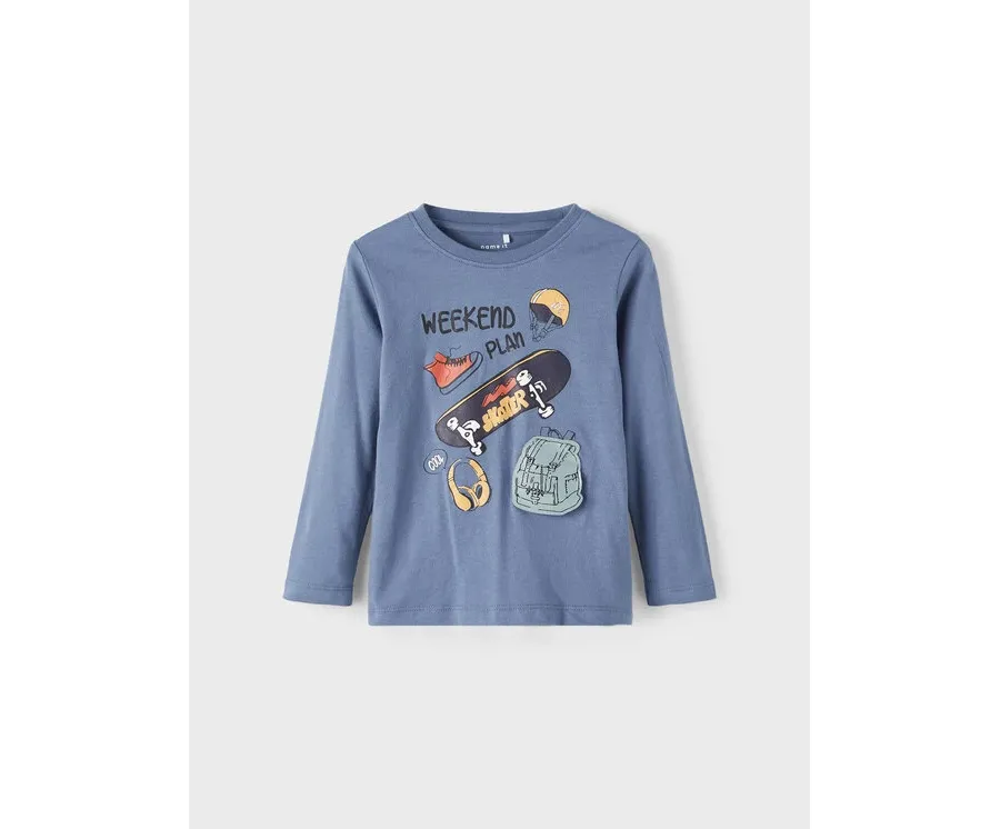 obrazek 1 NAME IT Bluzka 13205201 Granatowy Regular Fit