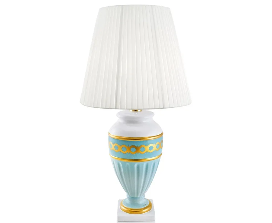 obrazek 1 Lampa zdobiona złotem - do sypialni