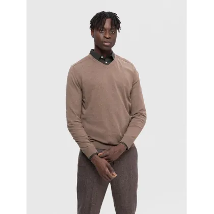 Zdjęcie Selected Homme Sweter 16090147 Beżowy Regular Fit