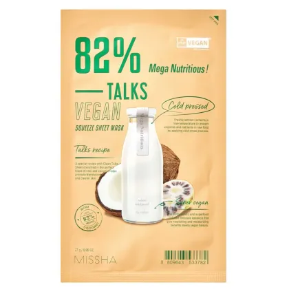 Zdjęcie Missha Talks Vegan Squeeze Maska w płachcie, Mega Nutritious 27 g