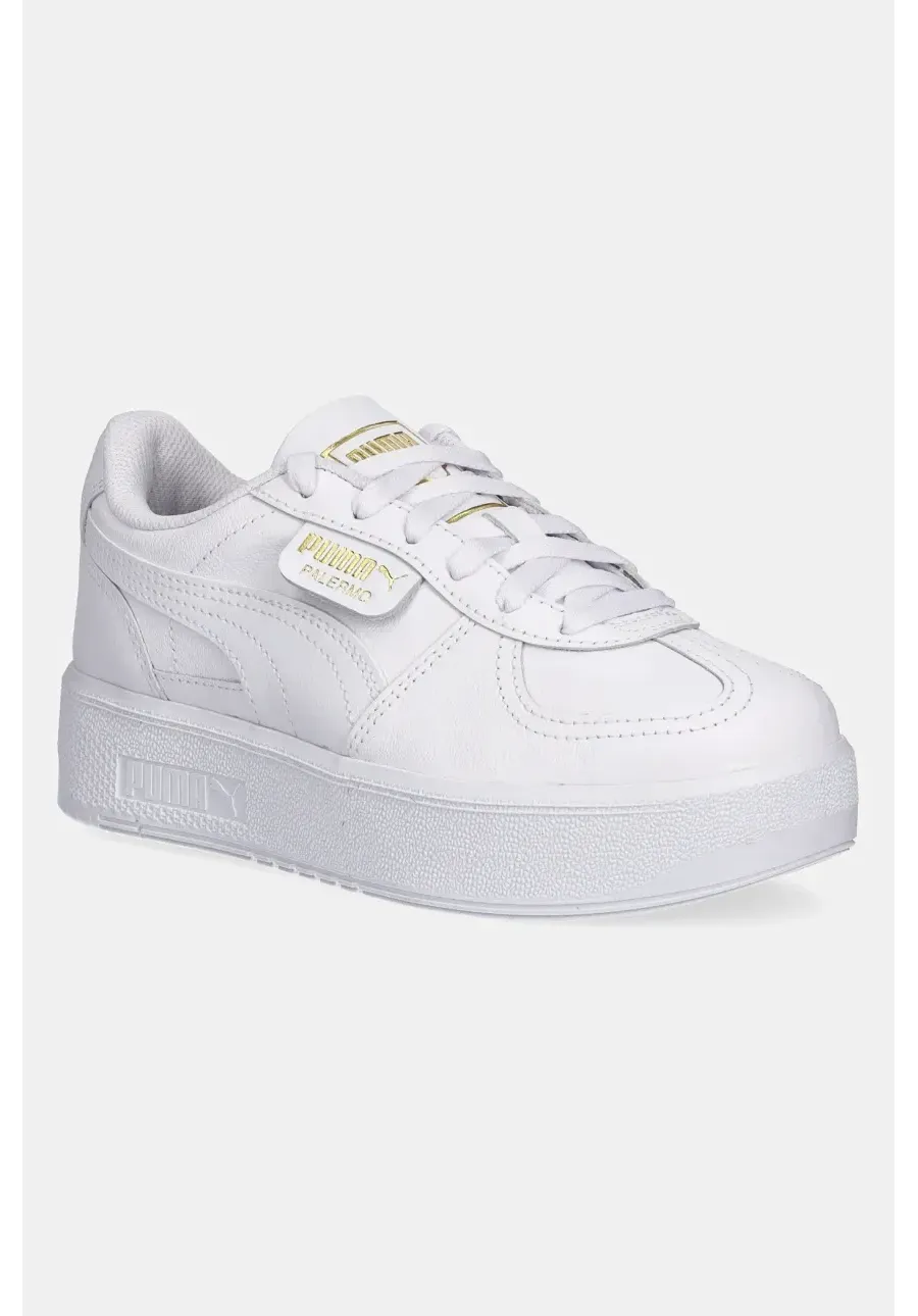 obrazek 1 Puma sneakersy skórzane Palermo Elevata Lth Wns damskie kolor biały 400461