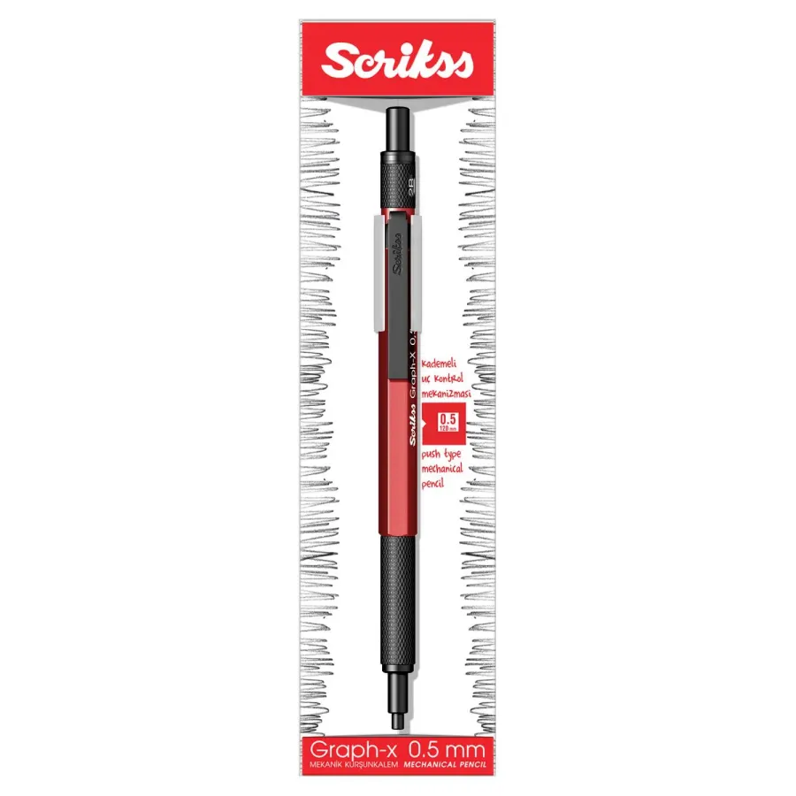 obrazek 5 Czerwony Mechanical Pencil z kolekcji Graph-X