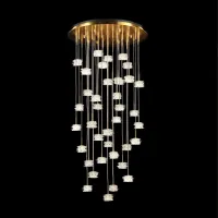 Zdjęcie Wspaniała włoska szklana lampa wisząca - szkło murano wykonane ręcznie