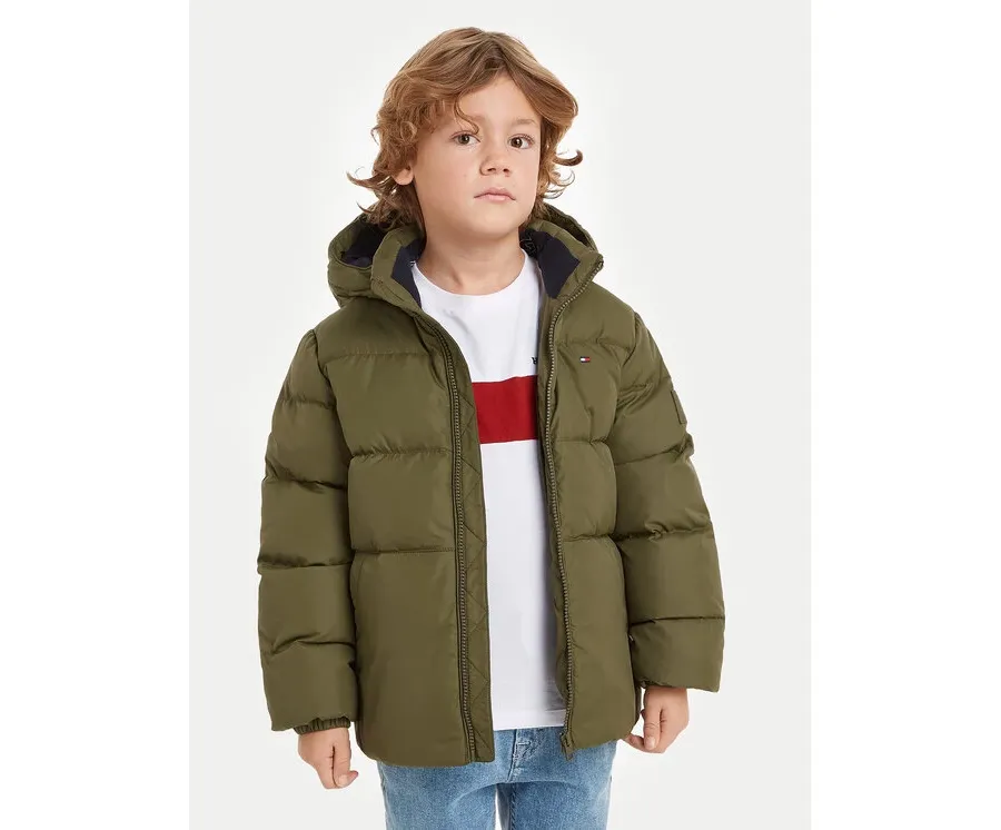 obrazek 1 Tommy Hilfiger Kurtka zimowa Essential KB0KB08341 Zielony Regular Fit