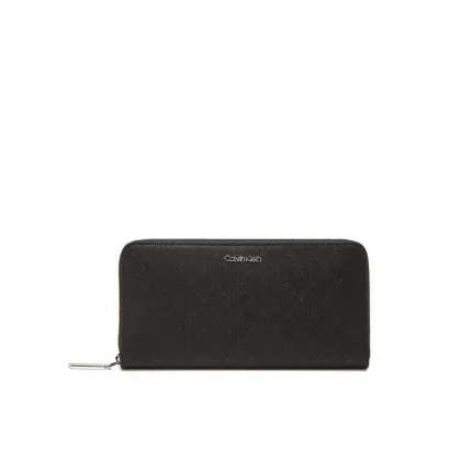 Zdjęcie Calvin Klein Duży Portfel Damski Ck Must Aop Large Zip Around LV04F1073G Czarny