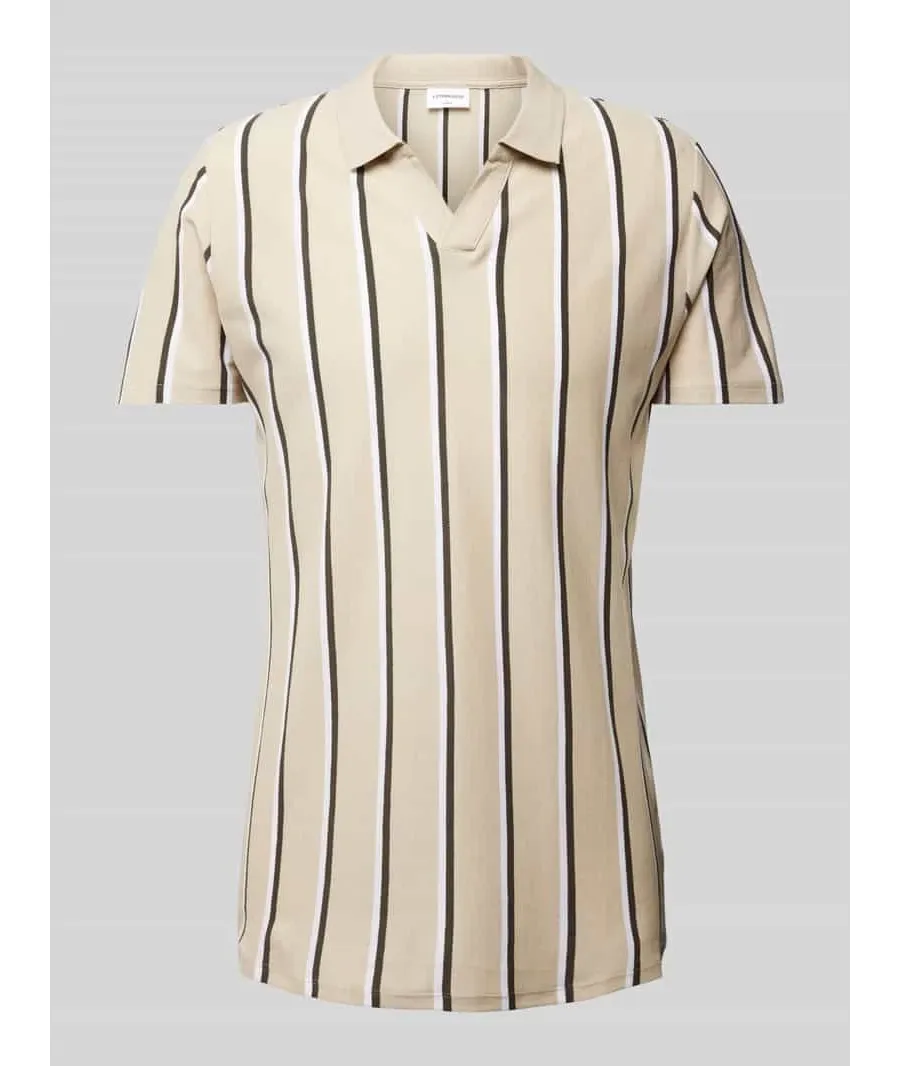 obrazek 1 Lindbergh Polo 30-404259 Beżowy Slim Fit