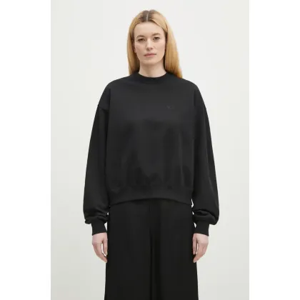 Zdjęcie Y-3 bluza bawełniana French Terry Crew Sweat damska kolor czarny gładka JX7375