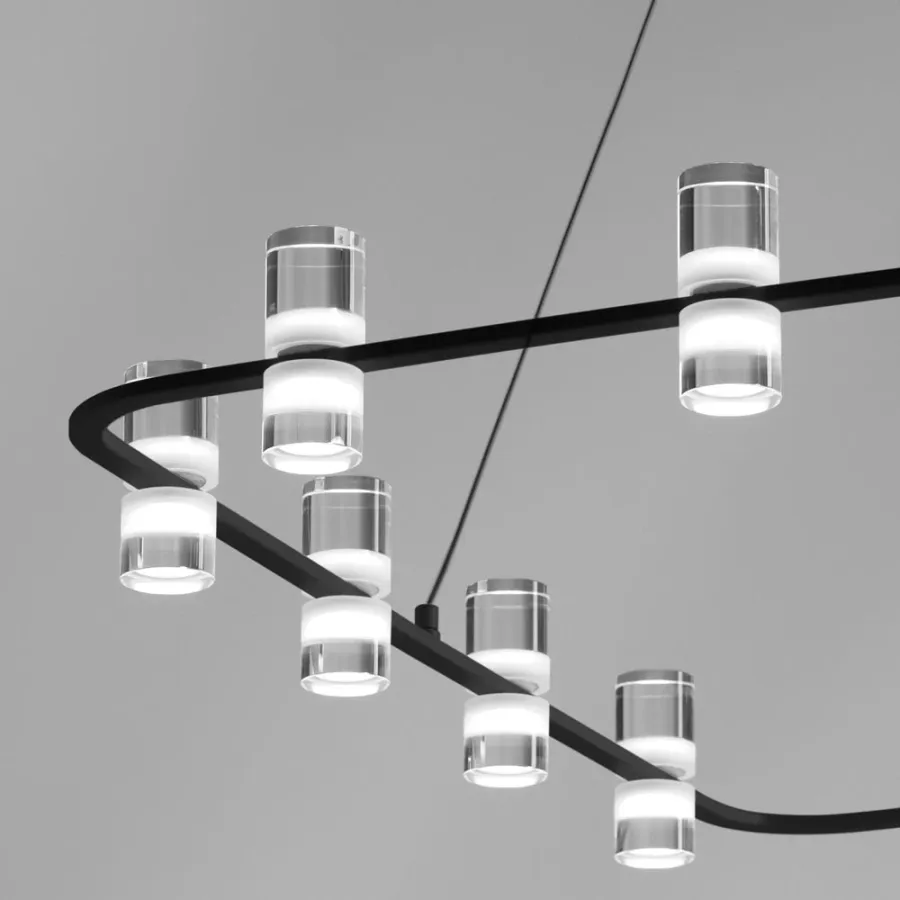 obrazek 3 Innowacyjna lampa wisząca z metalu i akrylu