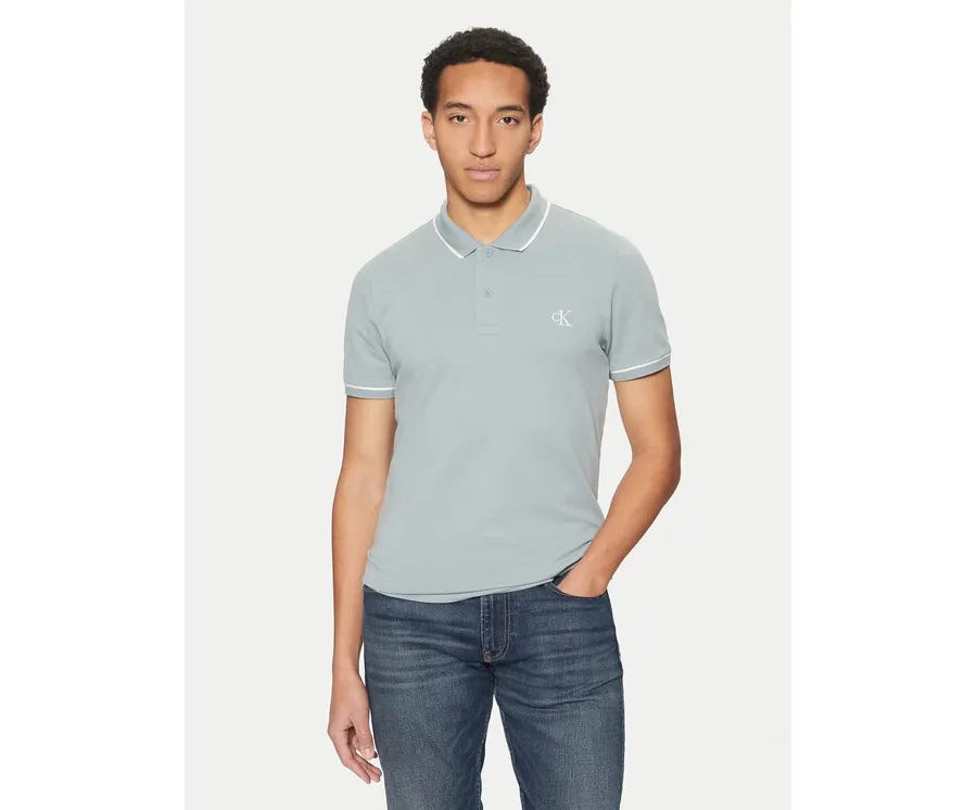 obrazek 1 Calvin Klein Jeans Polo J30J315603 Niebieski Slim Fit