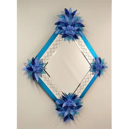 Zdjęcie Kryształowe lustro weneckie Murano o oryginalnym charakterze