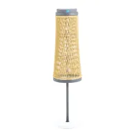 Zdjęcie Stylowa lampa solarna z grafitowego aluminium do ogrodu i na taras