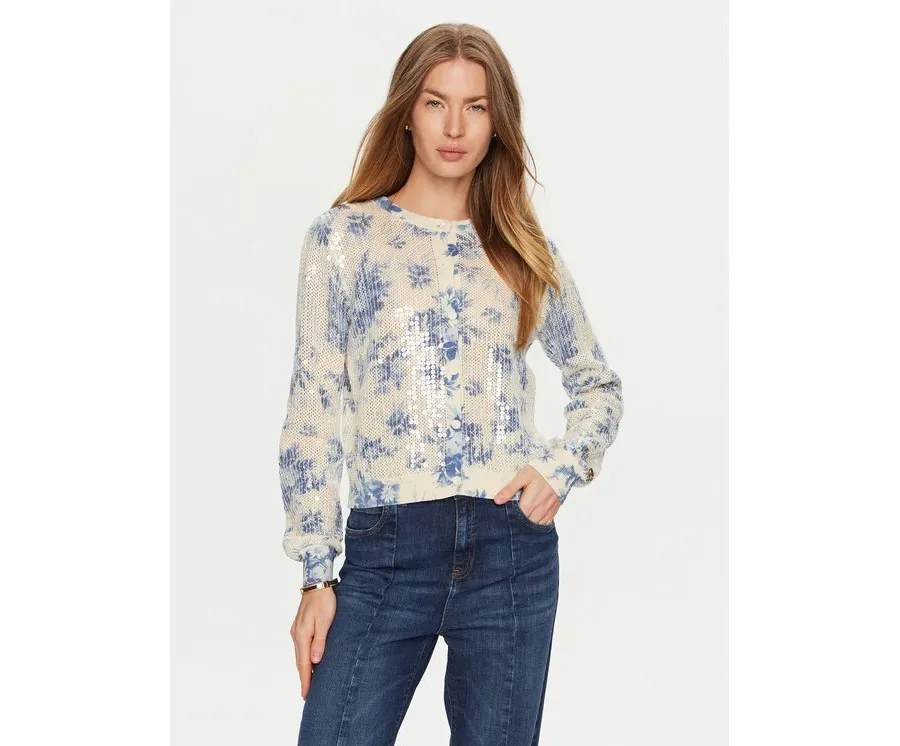 obrazek 1 TWINSET Kardigan 241TT3282 Niebieski Regular Fit