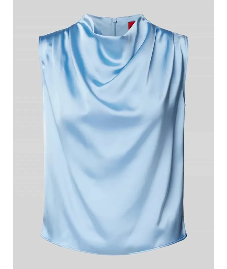 obrazek 1 Bluzka o kroju regular fit z lejącym kołnierzem model ‘CASMINI’