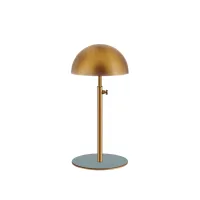 Picture Beautiful gold plated hat stand with light blue pastel base