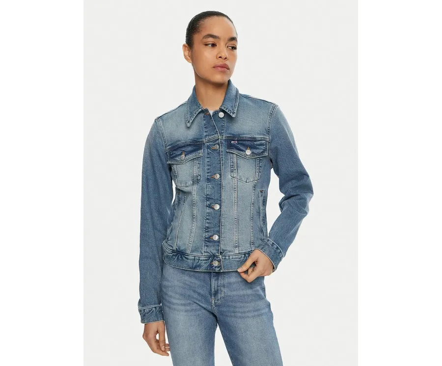obrazek 1 Tommy Jeans Kurtka jeansowa Classic DW0DW19858 Niebieski Regular Fit