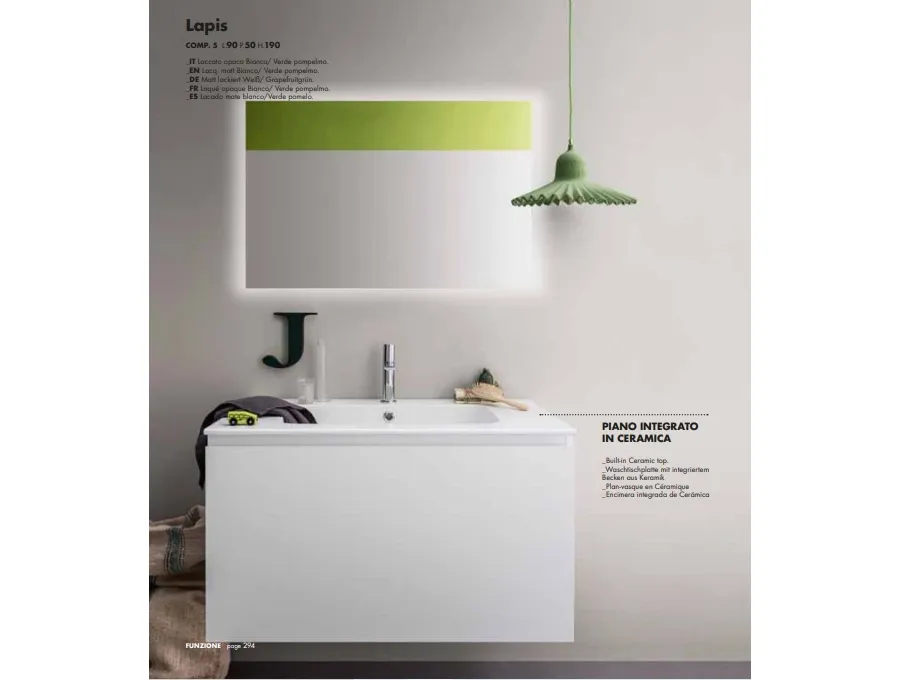obrazek 2 Minimalistyczny komplet mebli łazienkowych - Birex