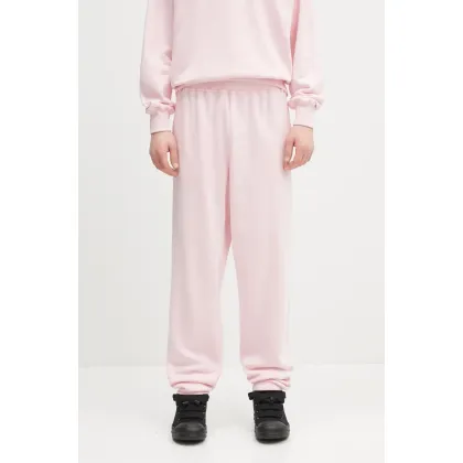 Zdjęcie No Problemo spodnie dresowe bawełniane No Problemo Sweatpant kolor różowy gładkie NP3000203