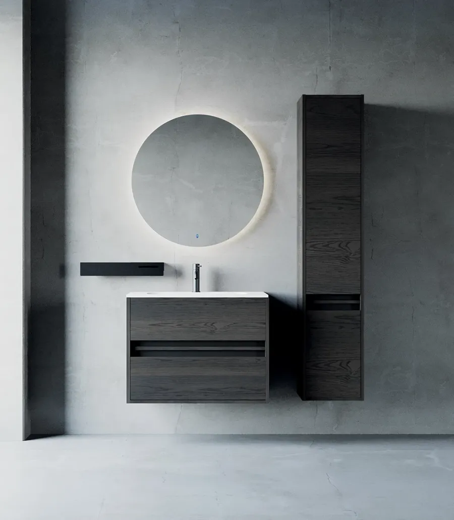 obrazek 1 Włoski komplet mebli w stylu minimalistycznym do łazienki