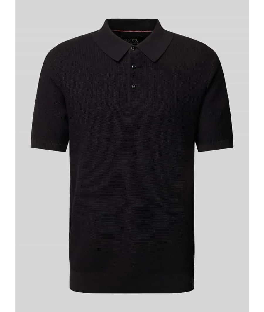 obrazek 1 Koszulka polo o kroju regular fit z fakturowanym wzorem