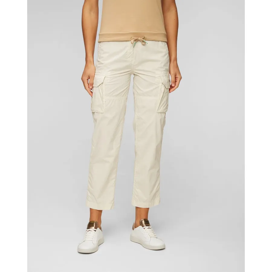 obrazek 1 Beżowe Spodnie Cargo Damskie Aeronautica Militare