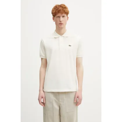 Zdjęcie Lacoste polo bawełniane Classic Fit kolor beżowy gładki L1212.XFJ-XFJ