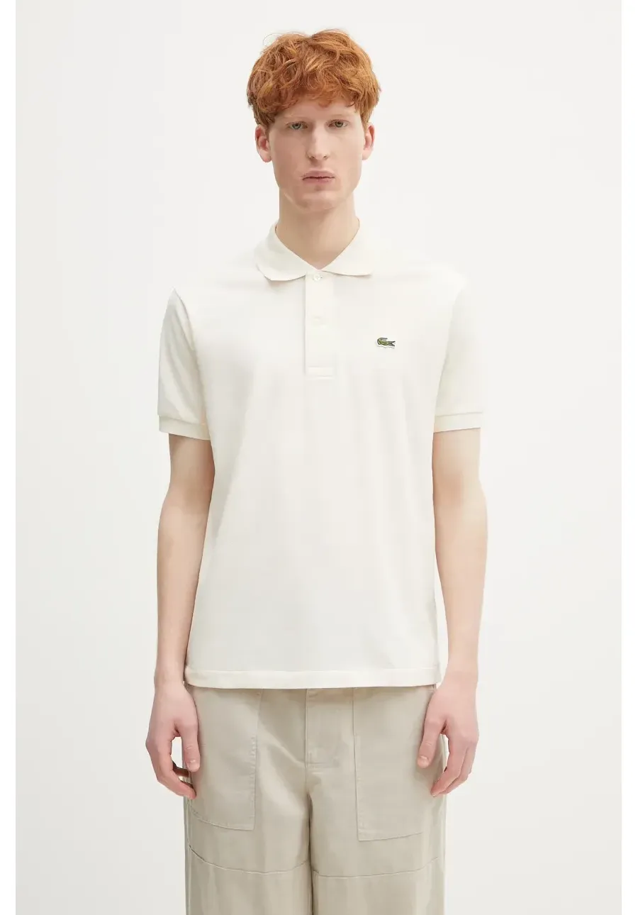 obrazek 1 Lacoste polo bawełniane Classic Fit kolor beżowy gładki L1212.XFJ-XFJ