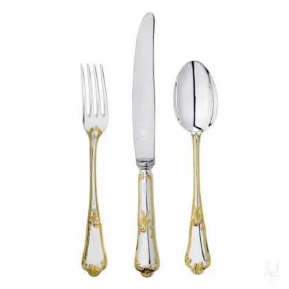 Zdjęcie Piękny stołowy 3-elementowy zestaw sztućców - Zaramella Argenti