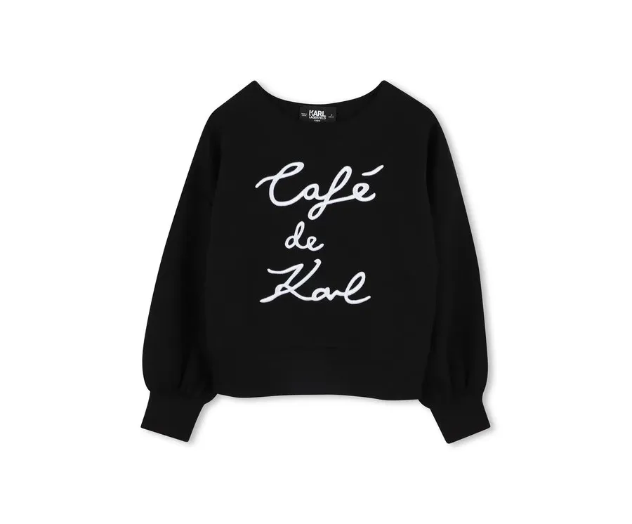 obrazek 1 Karl Lagerfeld Kids Bluza Z30473 S Czarny Regular Fit