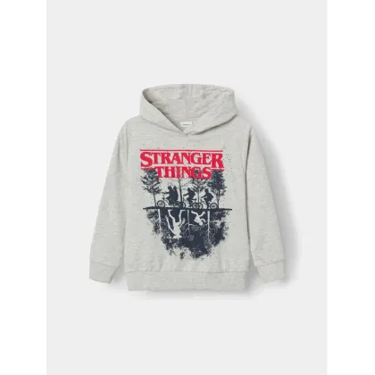 Zdjęcie NAME IT Bluza STRANGER THINGS 13227984 Szary Regular Fit