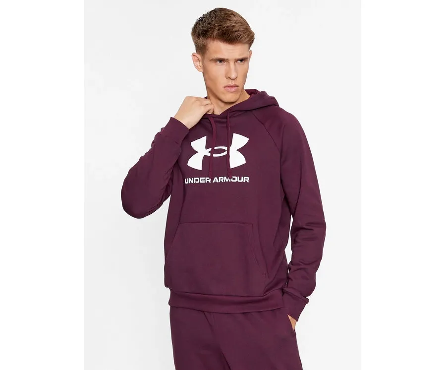 obrazek 1 Under Armour Bluza Ua Rival Fleece Logo Hd 1379758 Bordowy Loose Fit