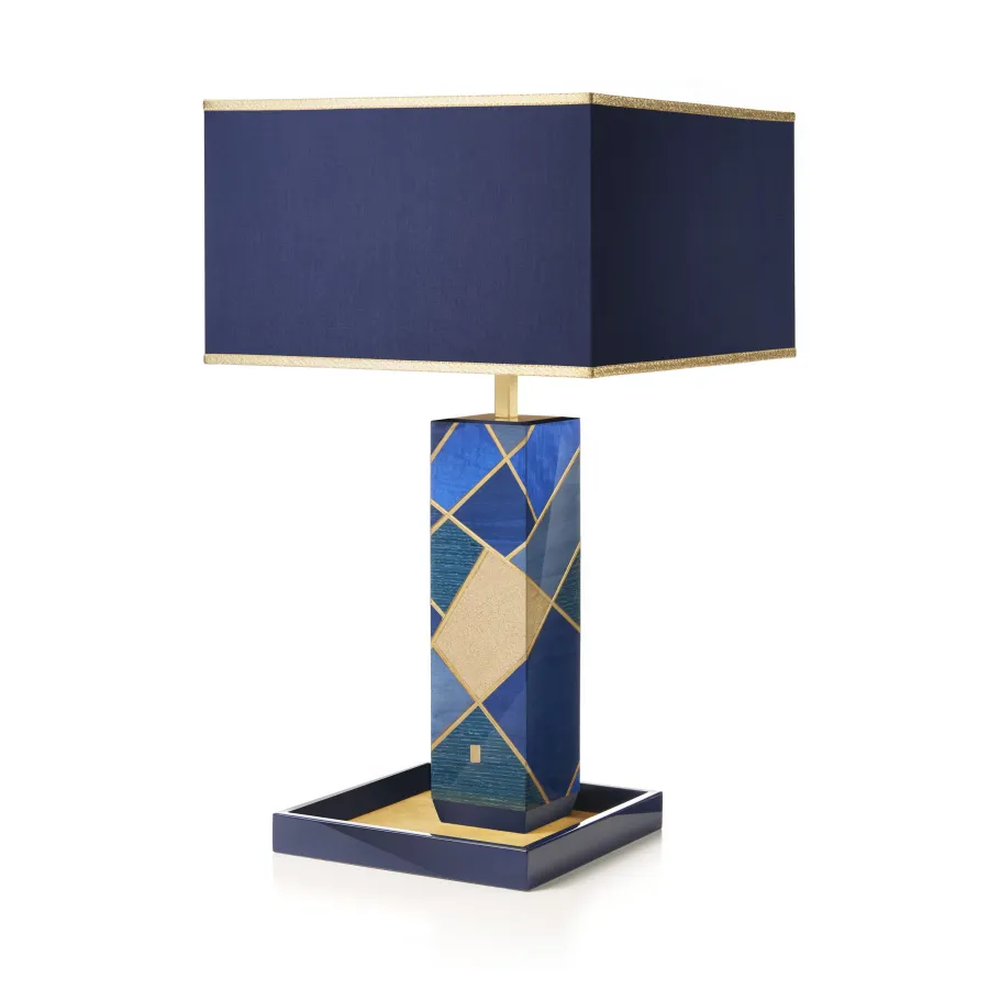 obrazek 1 Stylowa lampa stołowa wykonana z drewna