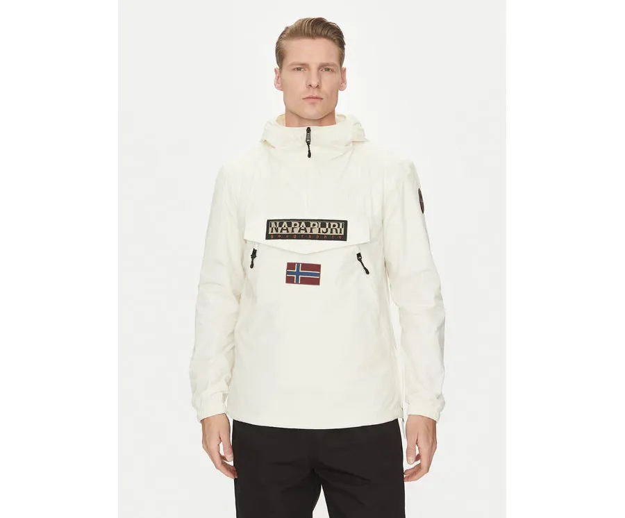 obrazek 1 Napapijri Kurtka anorak Rainforest NP0A4HX6 Écru Regular Fit