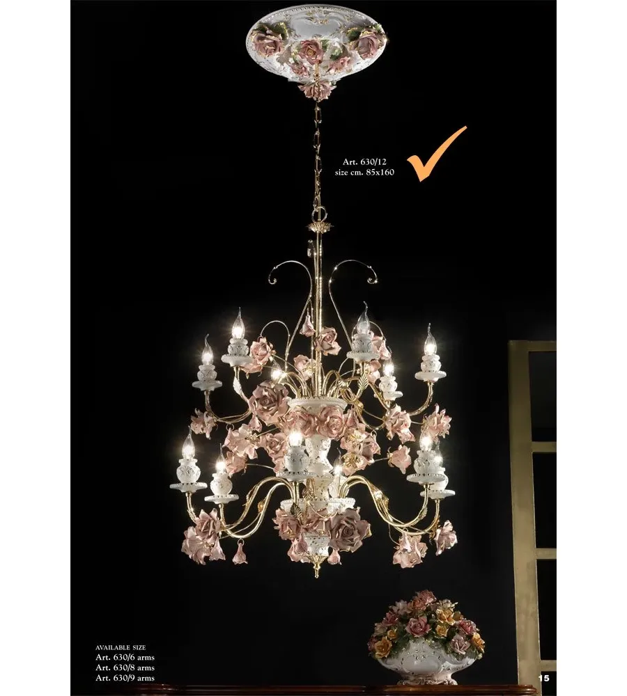 picture 1 Chandelier with roses