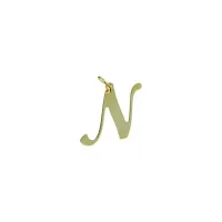 Picture Luxurious pendant with a stylized letter, 20 mm high.