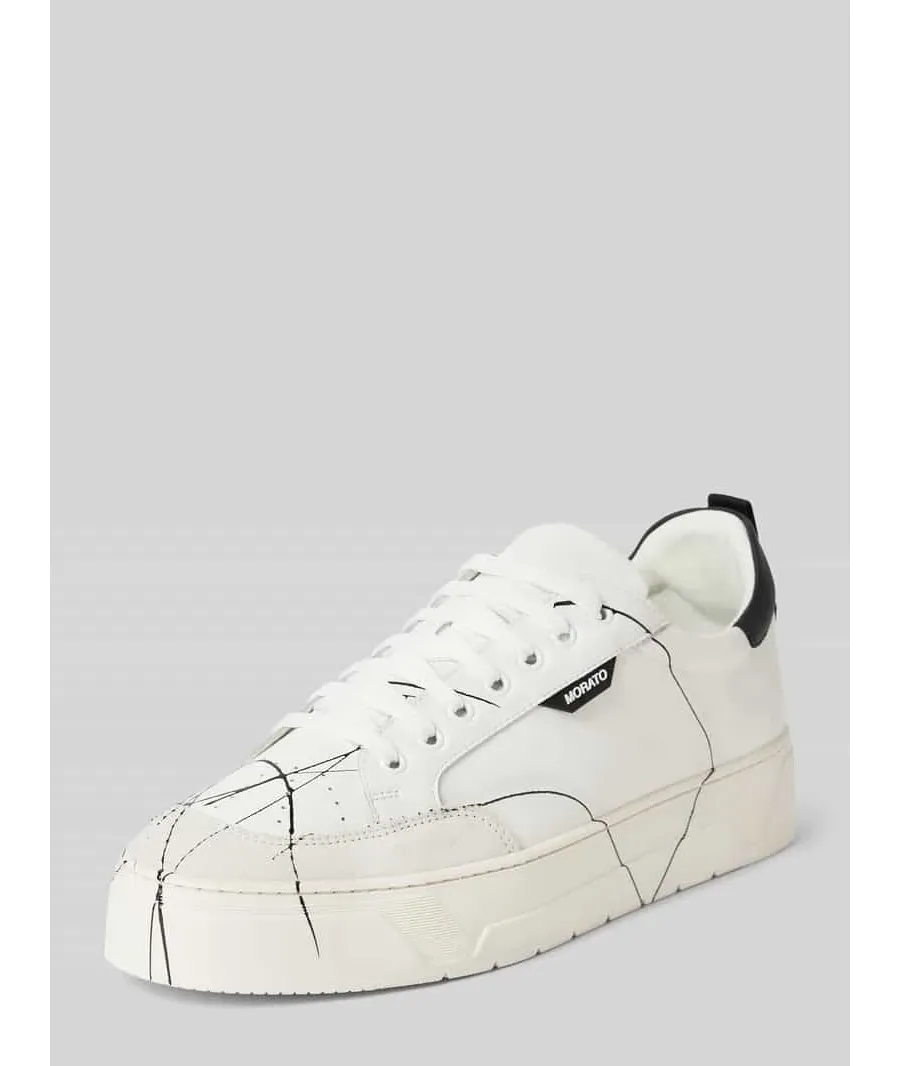 obrazek 1 Sneakersy ze skóry z detalem z logo model ‘KLINE’