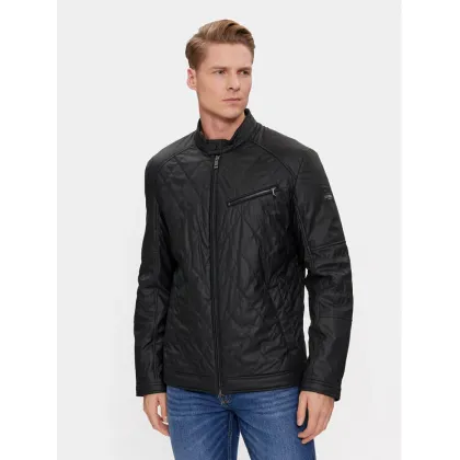 Zdjęcie Guess Kurtka z imitacji skóry Quilted M4RL01 WFHD0 Czarny Regular Fit