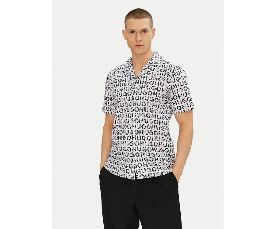 obrazek 1 HUGO Koszula Ellino 50539328 Czarny Relaxed Fit