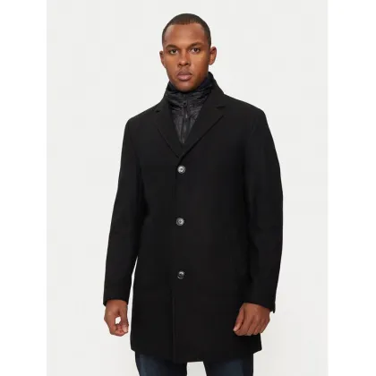 Zdjęcie Hechter Paris Płaszcz wełniany 45014 142270 Czarny Regular Fit