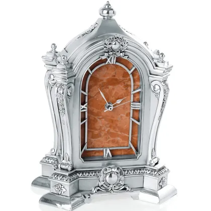 Picture Stylish table clock with marble