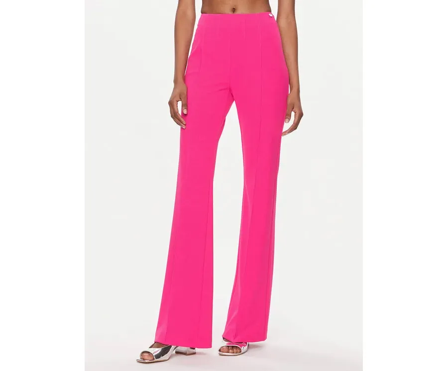 obrazek 1 Liu Jo Spodnie materiałowe CA4137 J1930 Różowy Flare Fit