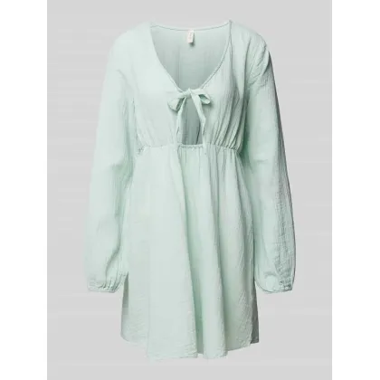 Zdjęcie Sukienka mini z bufiastymi rękawami model ‘THYRA’