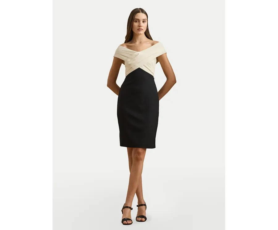 obrazek 1 LAUREN RALPH LAUREN Sukienka koktajlowa 253963476001 Czarny Slim Fit