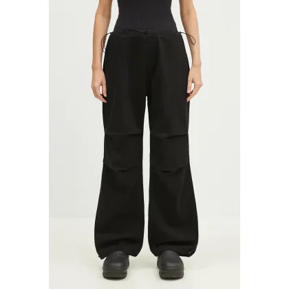 Zdjęcie Alpha Industries spodnie Cargo Jogger Pant damskie kolor czarny szerokie high waist 148024