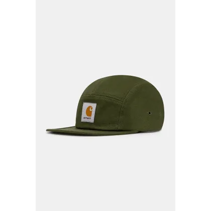 Zdjęcie Carhartt WIP czapka z daszkiem bawełniana Backley Cap kolor zielony z aplikacją I016607.2BRXX